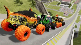 Monster Jam | Monster Truck | Insane Monster Jam Truck Jumps #100 - BeamNG Drive