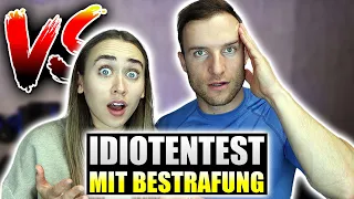 Idiotentest eskaliert komplett! | Rohes Ei als Bestrafung - Sascha Huber und Paulina Wallner