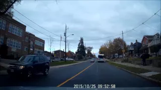 Dangerous Driving - Passing a moving TTC bus at a crosswalk