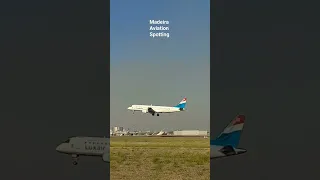 Embraer190 LUXAIR🛬landing at Lisbon Airport