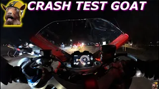 High Speed Run With The Group - Split Screen View! Panigale V4S, Yamaha R1, Honda CBR1000RR