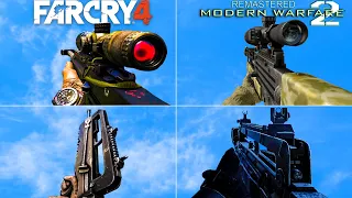 FARCRY4&MW2(2009)WEAPONS COMPARISON