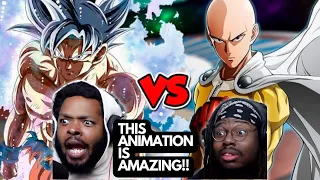 IS GOKU LOSING THIS FIGHT!!? PART 1-3 | FAN ANIMATION BY @etoilec1 | REACTION | GOKU VS SAITAMA