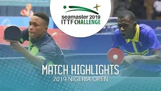Taiwo Mati vs Noredi Bongo | 2019 ITTF Nigeria Open Highlights (U21 Group)