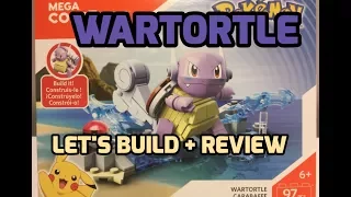 MEGA CONSTRUX | POKEMON: Wartortle set (Let's Build + Review)