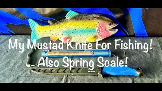 Mustad Boning & Breaking 9in Fillet Knife & Spring Scale For Fishing!