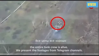 Russians survived yet again as they left the hit tank last moment and escaped