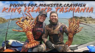 DIVING FOR MONSTER LOBSTER & EXPLORING THE COAST OF KING ISLAND, TASMANIA!