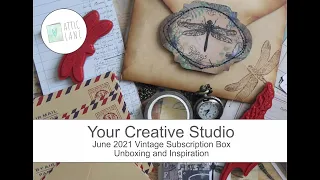 Your Creative Studio - Vintage Subscription Box - June 2021