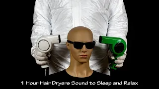 Two Hair Dryers Sound 49 | Visual ASMR | 1 Hour Lullaby to Sleep and Relax
