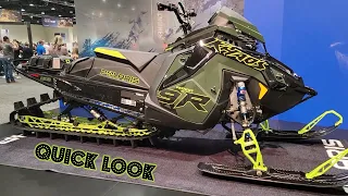 2024 Polaris 9R Khaos RMK Matryx Slash 155 Army Green color option