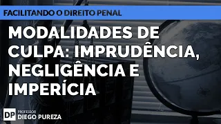 Modalidades de Culpa: IMPRUDÊNCIA, NEGLIGÊNCIA e IMPERÍCIA (art. 18, II, do Código Penal)