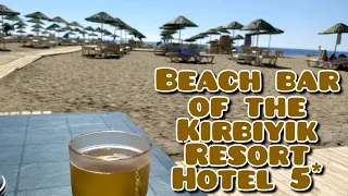 Bar on the beach. Beach bar of the Kirbiyik resort hotel 5* 10.09.2022 Kargiçak Alanya