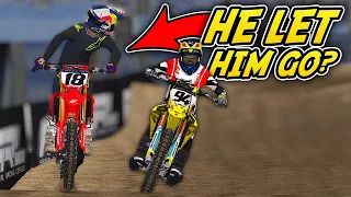 Why Did Jett Lawrence Let Ken Roczen By at Chicagoland? | SMX Rd. 2 MX Bikes Gameplay