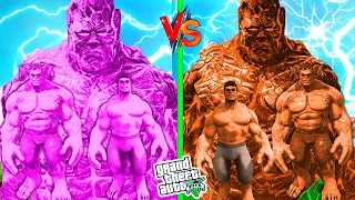 SHINCHAN Growing BIGGEST PINK & ORANGE HULK FAMILY in GTA 5!