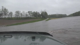 Driving Through Flash Flood! Almost Lost It!