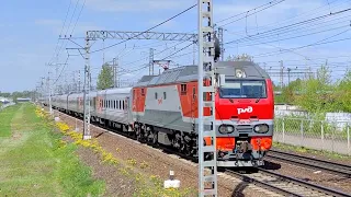 ЭП2К-148 с поездом №227 Санкт-Петербург - Новороссийск