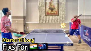 Ti Long fixes Forehand Pivot technical errors for Indian 🇮🇳 students living in Australia 🇦🇺