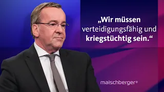 „Wir tun immer noch so, als würden wir in Friedenszeiten leben“ – Boris Pistorius | maischberger