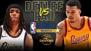 NBA 2024 Rising Stars GM2: Team Detlef vs Team Pau Full Game Highlights | FreeDawkins