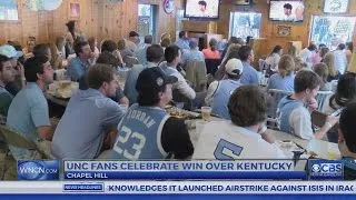 UNC fans celebrate Kentucky win, but keep it low key on Franklin St. this season