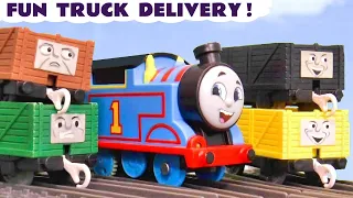 Thomas has to Deliver the Trucks to the Correct Trains