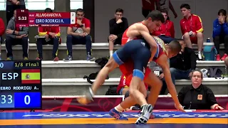 1/8 GR - 55 kg: A. ALLAKHIAROV (RUS) v. A. EBRO RODRIGU (ESP)