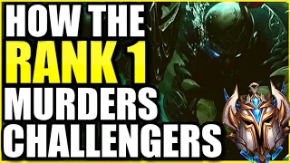 *RANK 1 PYKE MID* LITERALLY MURDERING CHALLENGER PLAYERS (PYKE MID STRAT) - League of Legends