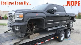 You ever take your 2019 Sierra Denali off any sweet jumps?  Someone did... and it didn't end well!