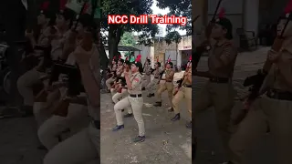 #NCC #Training #Drill || Girl Cadets practicing for RDC Guard of Honour