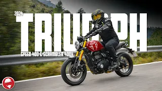 These are the BEST new Beginner Motorcycles! | 2024 Triumph Speed 400 & Scrambler 400x Press Launch