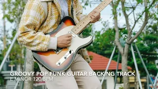 Groovy Pop Funk Fusion Guitar Backing Track in E minor 120 Bpm