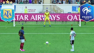 FIFA 23 | Argentina vs France | Messi vs Mbappe | FIFA World Cup Final - Penalty Shootout