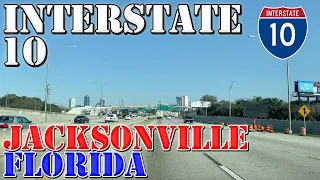 I-10 East - Jacksonville - Florida - 4K Highway Drive - 2021