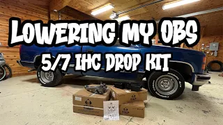 LOWERING MY OBS (1997 GMC Sierra )WITH A 5/7 IHC KIT PART 1