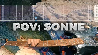 Learn in 12.2 seconds "Sonne" by Rammstein guitar lesson for beginners