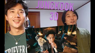 KOREAN GUYS Jung Kook '3D (feat. Jack Harlow)' Official Live Performance Video Reaction!!😎💜