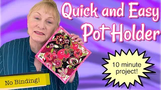 Quick and Easy 10 Minute Pot Holder | The Sewing Room Channel