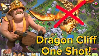 Default DRAGON CLIFF one shot in a raid (Clash of Clans)