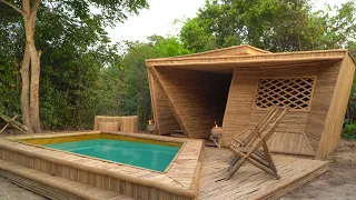 Build Complete Craft Bamboo House And Swimming Pools Part II