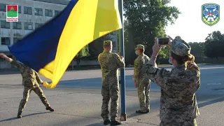 Церемонія підняття Державного прапора України в 38 об'єднаному навчальному центрі Повітряних Сил ЗСУ