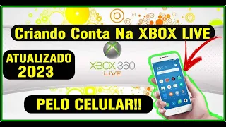 CRIANDO CONTA NA XBOX LIVE PELO CELULAR ATUALIZADO 2023 XBOX 360