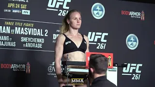 UFC 261 Weigh-Ins: Valentina Shevchenko, Jessica Andrade Make Weight - MMA Fighting