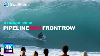 PIPELINE MAX | Close Up View To Large 10-12 Ft Pipe Barrels | Barron Mamiya Nathan Florence 4K [Raw]