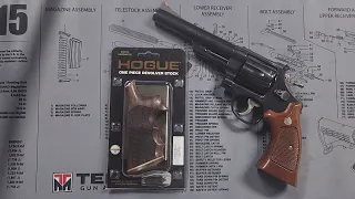 New Hogue monogrip for a Smith & Wesson revolver model 29-3.