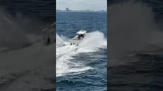 Invincible 40 Catamaran eating up The Gulf of Mexico