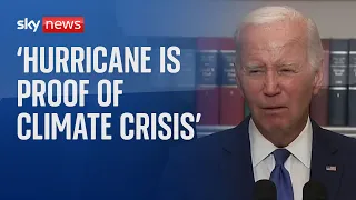 Hurricane Idalia: Biden says 'nobody can deny impact of the climate crisis anymore'