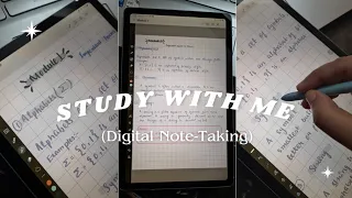 Note Taking on Samsung S6 Lite✿ | Aesthetic Digital Note Taking| Study with me