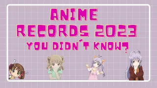 Anime 2023 records you didn't know