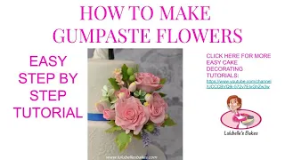 Gum Paste Rose and Filler Flower tutorial